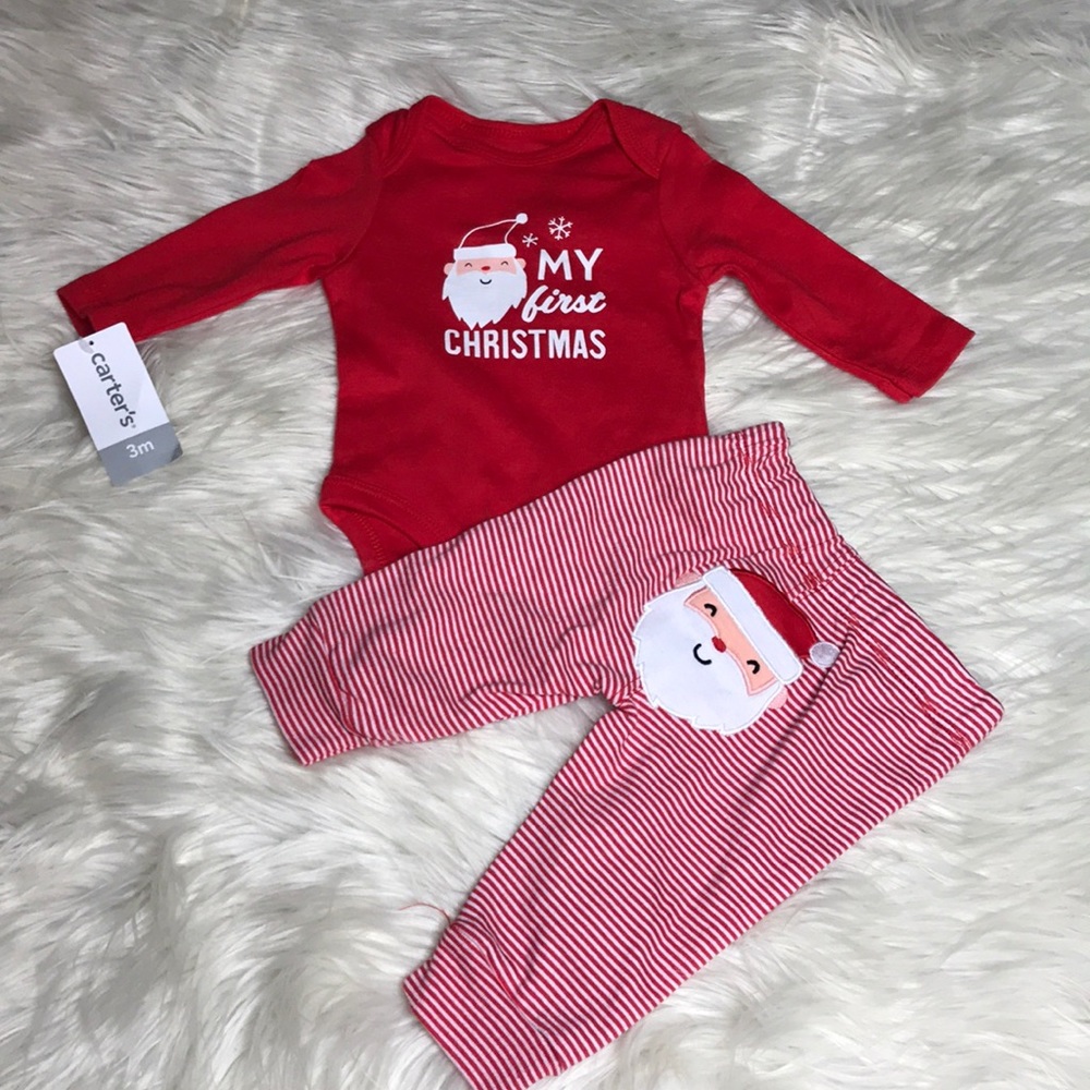 CARTER'S TWO PIECES SET MY FIRST CHRISTMAS SANTA